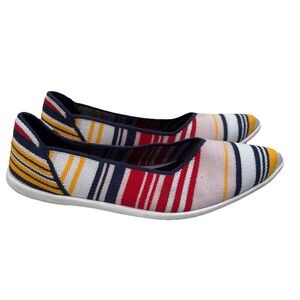 Cole Haan Springfeel‎ Comfort Striped Skimmer Ballet Flat Sz 7B Nautical Preppy